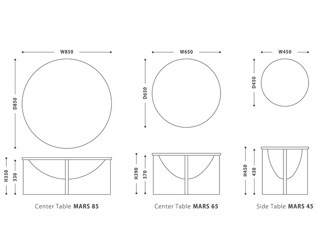 NOWHERE LIKE HOME(ノーウェアライクホーム) Center Table MARSの写真