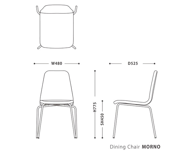 NOWHERE LIKE HOME(ノーウェアライクホーム) Dining Chair MORNOの写真