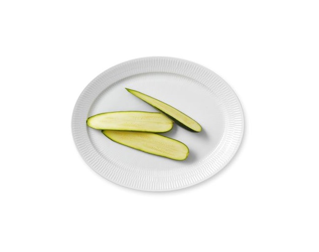 ロイヤル コペンハーゲン ホワイトフルーテッド オーバル ディッシュの写真