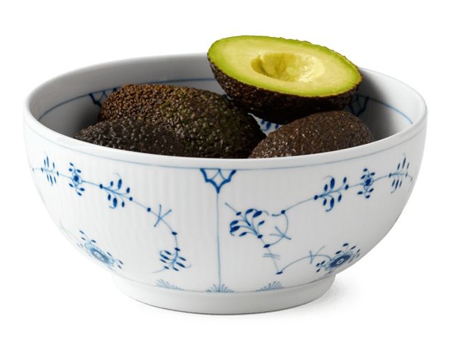 ロイヤル コペンハーゲン ブルーフルーテッド プレイン ボウル 18×H8.5cmの写真