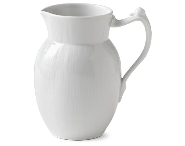 ロイヤル コペンハーゲン ホワイトフルーテッド ジャグ 750mlの写真