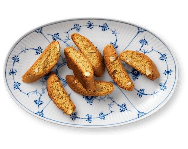 ロイヤル コペンハーゲン ブルーフルーテッド プレイン オーバル ディッシュ 23.5×15cmの写真