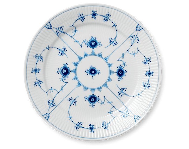 ロイヤル コペンハーゲン ブルーフルーテッド プレイン プレート 25cmの写真