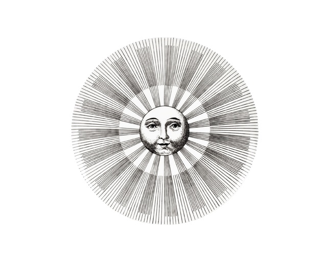 FORNASETTI(フォルナゼッティ) Soli e Lune n°4 black/whiteの写真