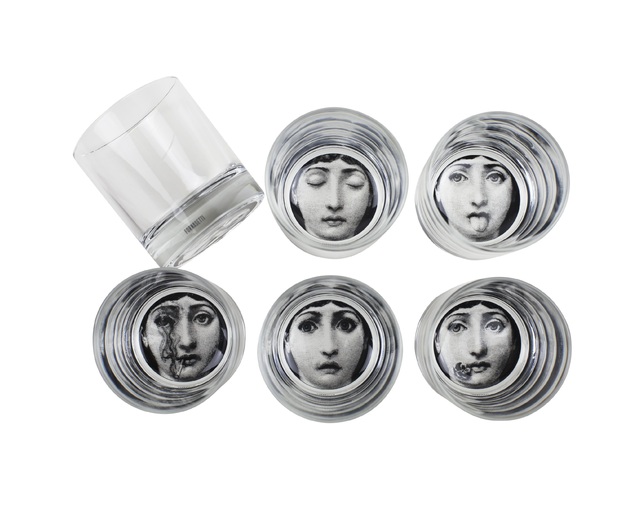 FORNASETTI(フォルナゼッティ) Set 6 glasses Tema e Variazioniの写真