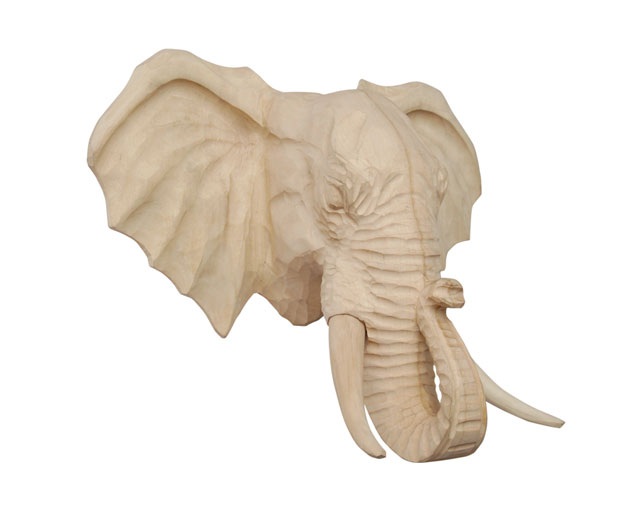 アマブロ(amabro) WOOD ANIMAL HEAD / Elephantの写真