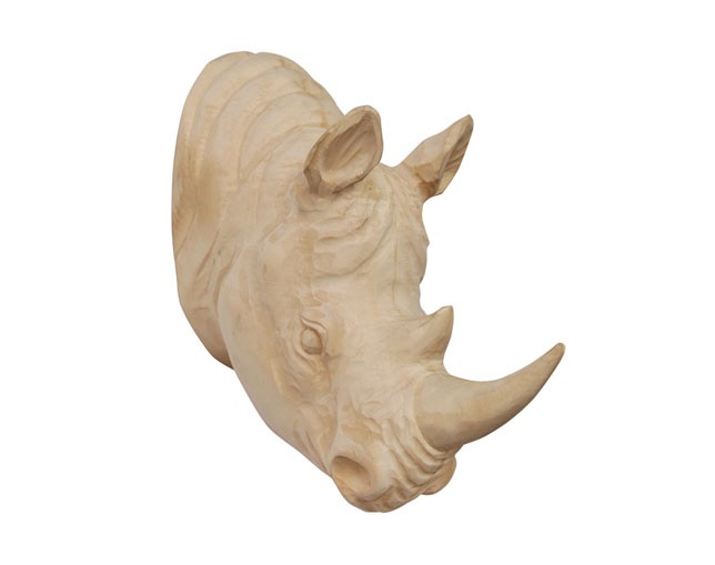 アマブロ(amabro) WOOD ANIMAL HEAD / Rhinoの写真