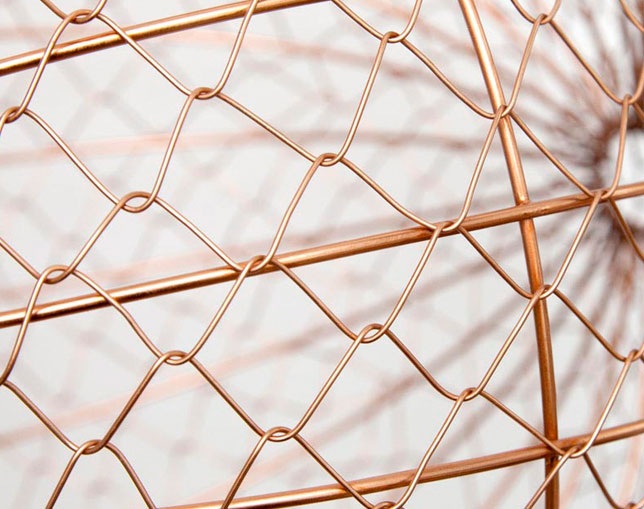 アマブロ(amabro) Wire Ball Hanging / Copper (M)の写真