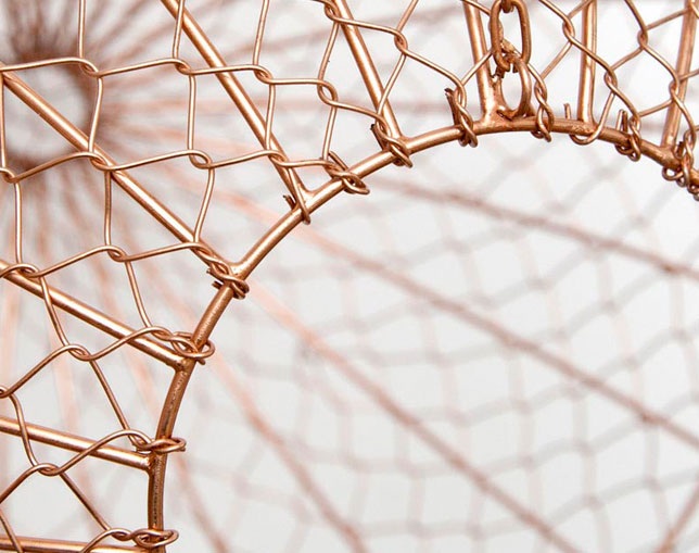 アマブロ(amabro) Wire Ball Hanging / Copper (L)の写真