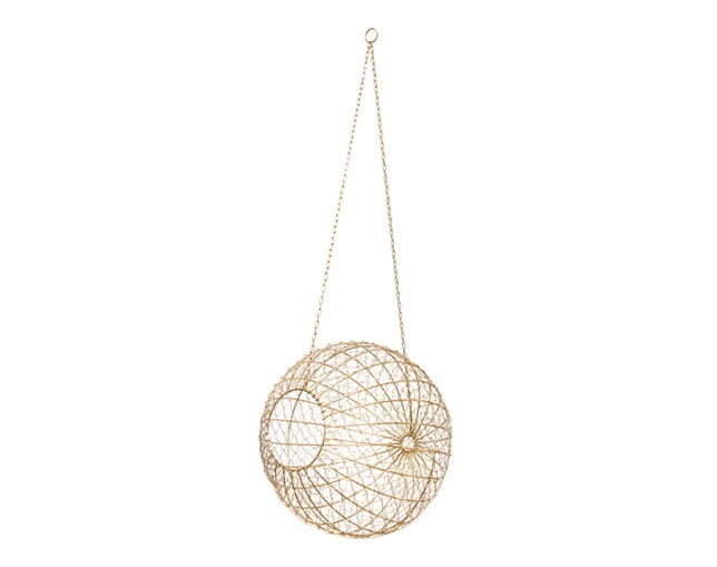 アマブロ(amabro) Wire Ball Hanging / Gold (L)の写真