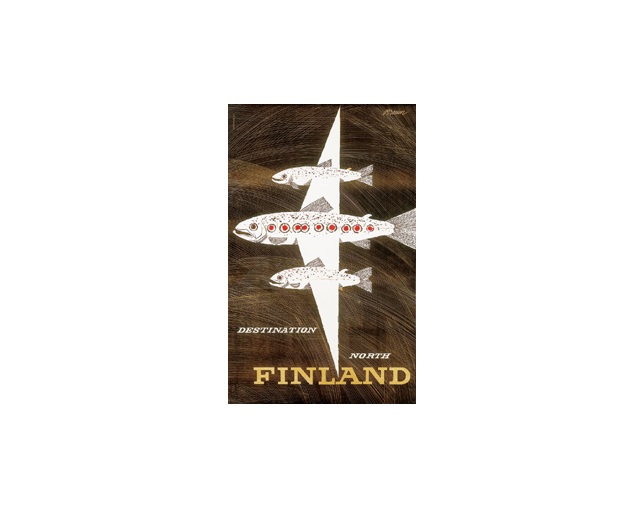 Come to Finland(カムトゥフィンランド) サーモンフライト　ポストカードの写真