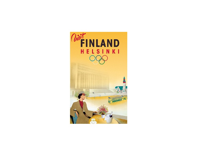 Come to Finland(カムトゥフィンランド) シャンパンレディ　ポストカードの写真