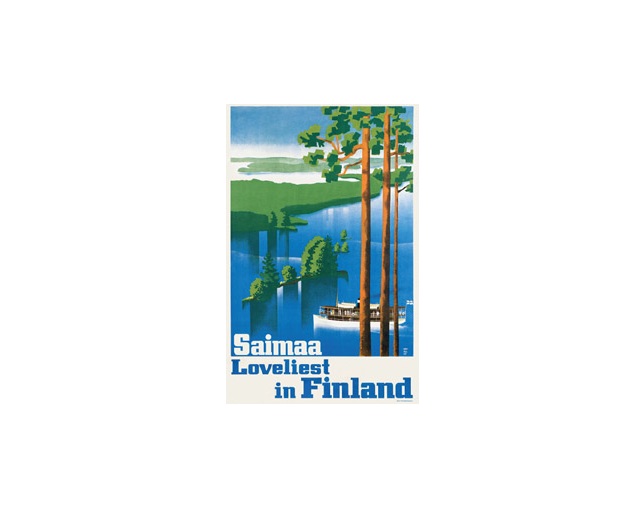 Come to Finland(カムトゥフィンランド) サイマー湖の眺め　ポストカードの写真