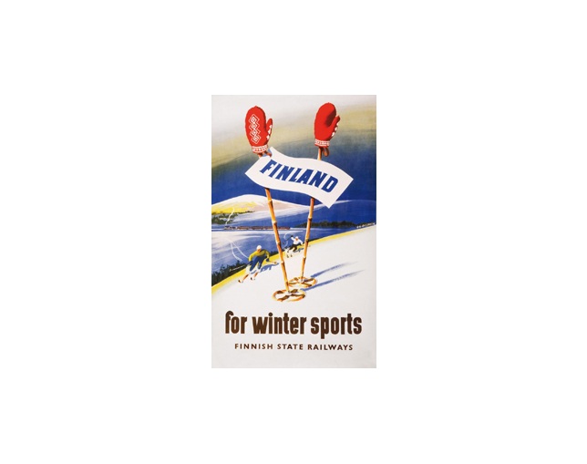 Come to Finland(カムトゥフィンランド) ウィンタースポーツ　ポストカードの写真