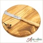 Arte in Olivo [Arteinolivo] チーズナイフ付きラウンドカッティングボード の写真