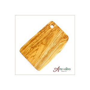 Arteinolivo] オリーブウッドのラウンド型カッティングボード-(Lサイズ