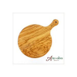 Arteinolivo] オリーブウッド 溝付きカッティングボード-(Sサイズ