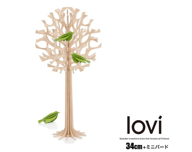 Lovi(ロヴィ) Lovi（ロヴィ）ツリーNT 34cm（丸形）ミニバード付きの写真