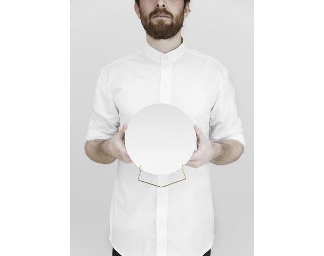 MOEBE(ムーベ) MIRROR 20cm Brassの写真