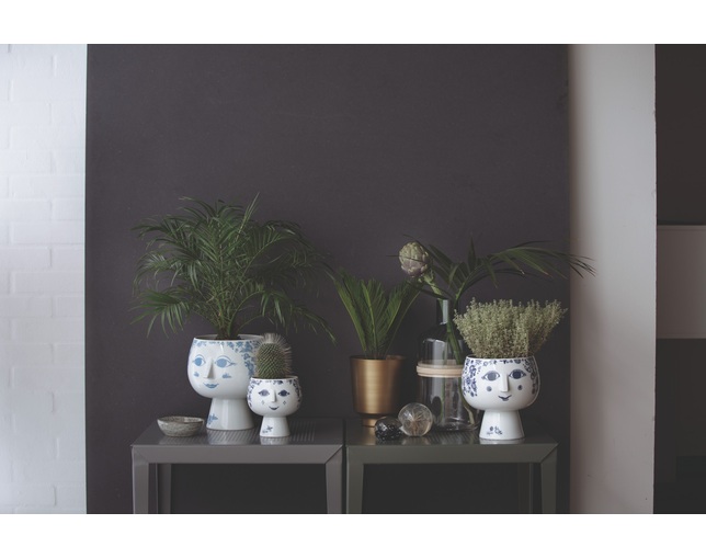 BJORN WIINBLAD(ビヨン・ヴィンブラッド) Flowerpot with foot BLUEの写真