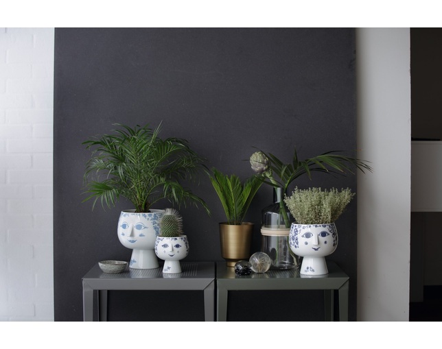 BJORN WIINBLAD(ビヨン・ヴィンブラッド) Flowerpot with foot BLUE / Lの写真