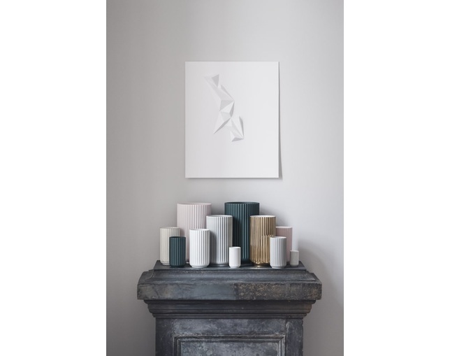 リュンビュー ポーセリン(LYNGBY PORCELEAN) ベース ゴールドライン H20cmの写真