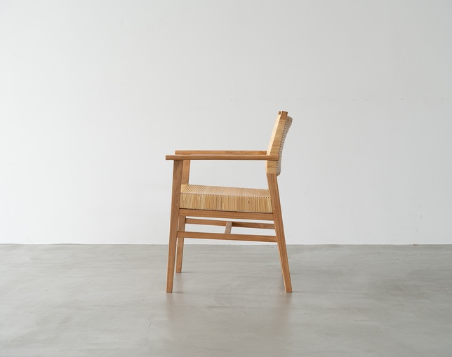 アンドクラフト(&Craft) Dining Chair TUSKER Arm Rattanの写真
