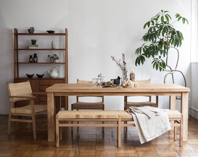 アンドクラフト(&Craft) Dining Chair TUSKER Arm Rattanの写真