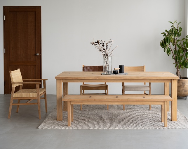 アンドクラフト(&Craft) Dining Chair TUSKER Arm Rattanの写真