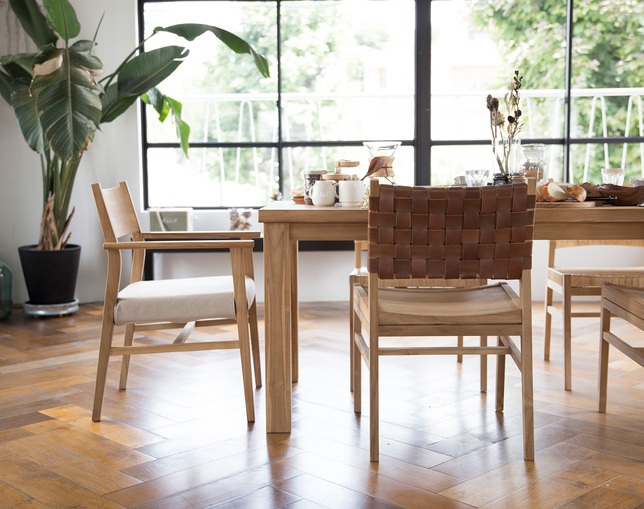 アンドクラフト(&Craft) Dining Chair TUSKER Armless Leatherの写真