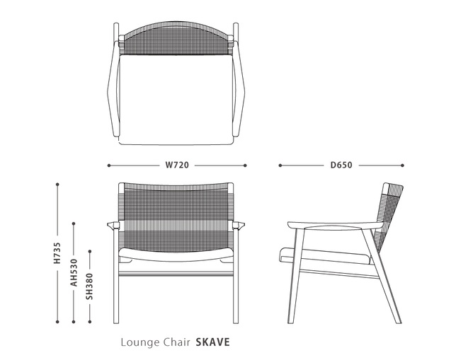 アンドクラフト(&Craft) Lounge Chair SKAVEの写真