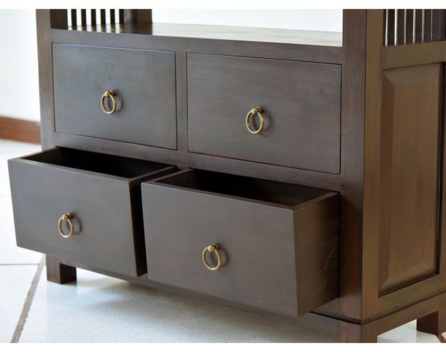 Alam Sari(アラム サリ) BOOK SHELF 4DRAWER JARI- IIの写真