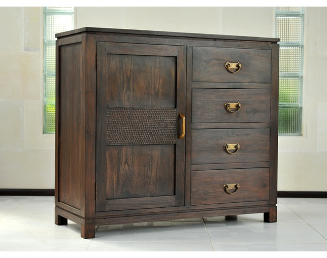 Alam Sari(アラム サリ) CABINET 4 DRW 1 DOOR CARVINGの写真