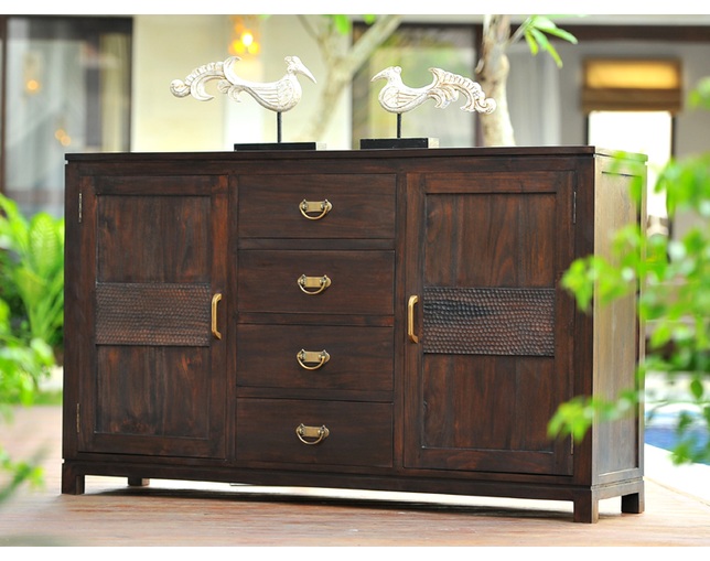 Alam Sari(アラム サリ) CABINET 4 DRW 2 DOOR CARVINGの写真