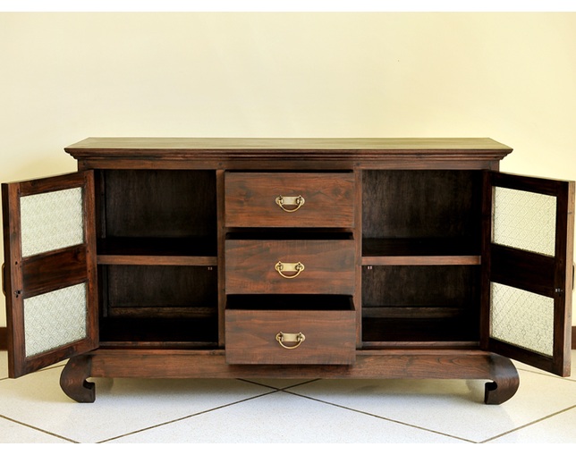 Alam Sari(アラム サリ) CABINET 3 DRW KAKI OPIUMの写真