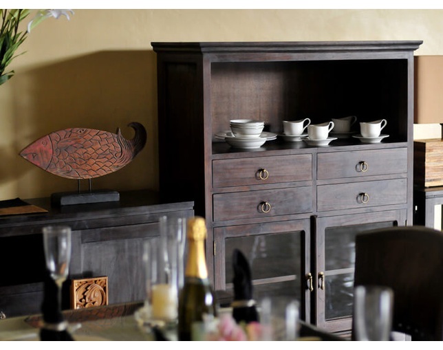 Alam Sari(アラム サリ) 【受注生産品】CABINET 6DRW 2DOOR GLASS の写真