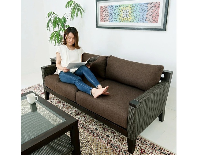 Alam Sari(アラム サリ) Ibiza S-Rattan Sofa 3Pの写真