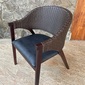 Alam Sari teak ＆ Synthetic Rattan dining chairの写真
