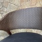 Alam Sari teak ＆ Synthetic Rattan dining chairの写真