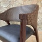 Alam Sari teak ＆ Synthetic Rattan dining chairの写真