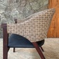 Alam Sari teak ＆ Synthetic Rattan dining chairの写真