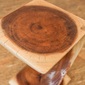 Alam Sari Twist Stool Monkey Pod Woodの写真