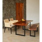 Alam Sari Solid Wood Dining Bench Monkeypod Woodの写真