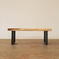 Alam Sari Solid Wood Dining Bench Monkeypod Woodの写真