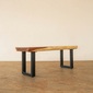 Alam Sari Solid Wood Dining Bench Monkeypod Woodの写真