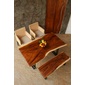 Alam Sari Solid Wood Dining Bench Monkeypod Woodの写真