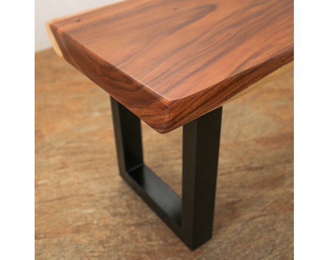 Alam Sari(アラム サリ) Solid Wood Dining Bench Monkeypod Woodの写真