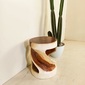 Alam Sari Round Stool Monkeypod Woodの写真