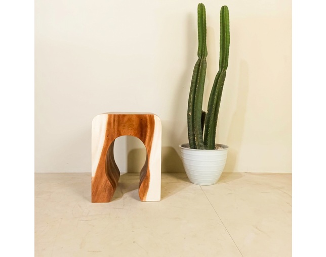 Alam Sari(アラム サリ) U Stool Monkeypod Woodの写真