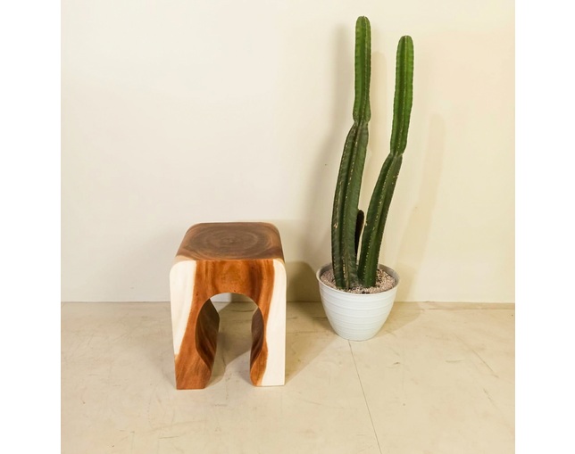 Alam Sari(アラム サリ) U Stool Monkeypod Woodの写真